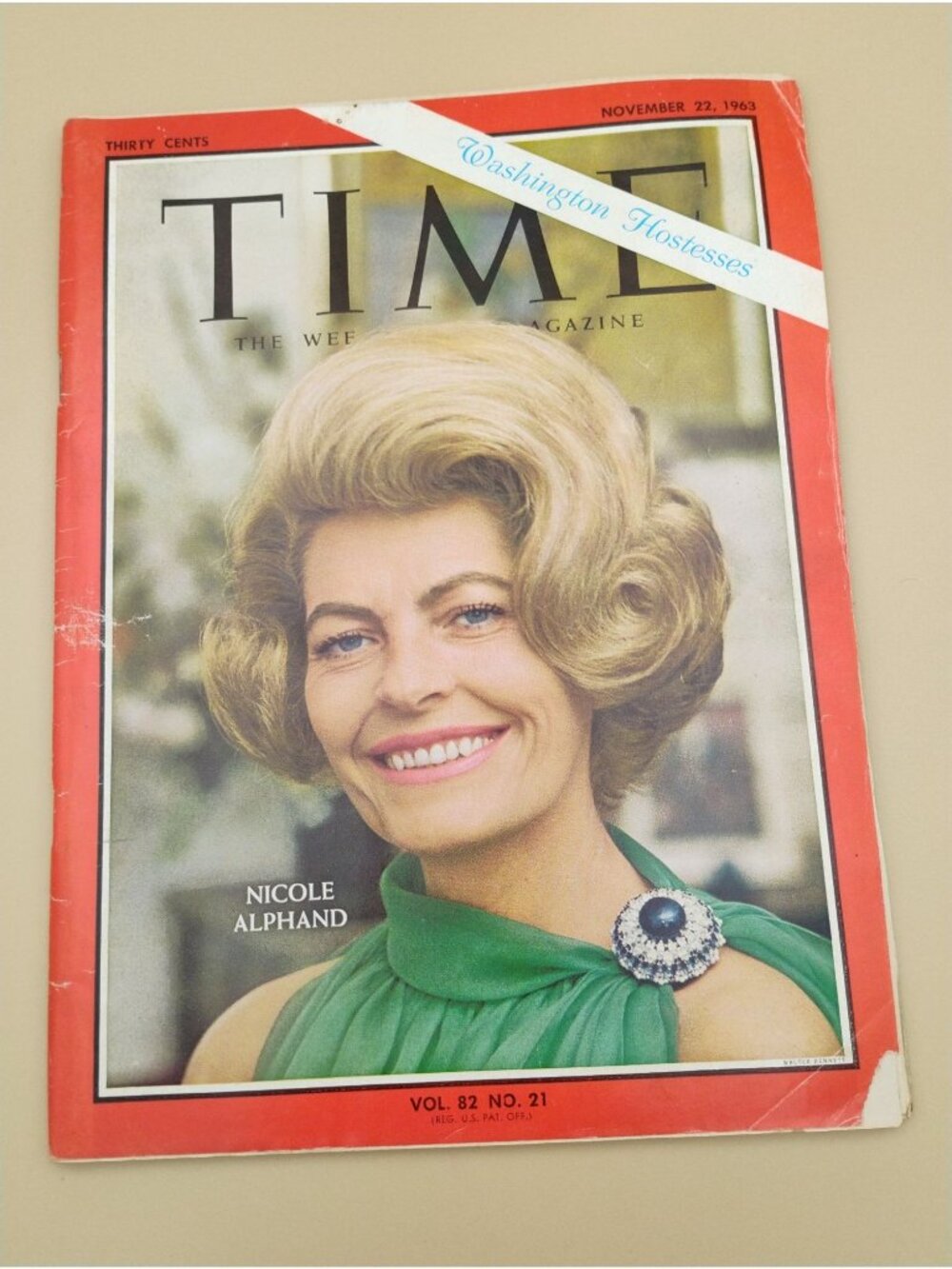 Time Magazine November 22 1963 Featuring Nicole Alphand Washington Hostesses